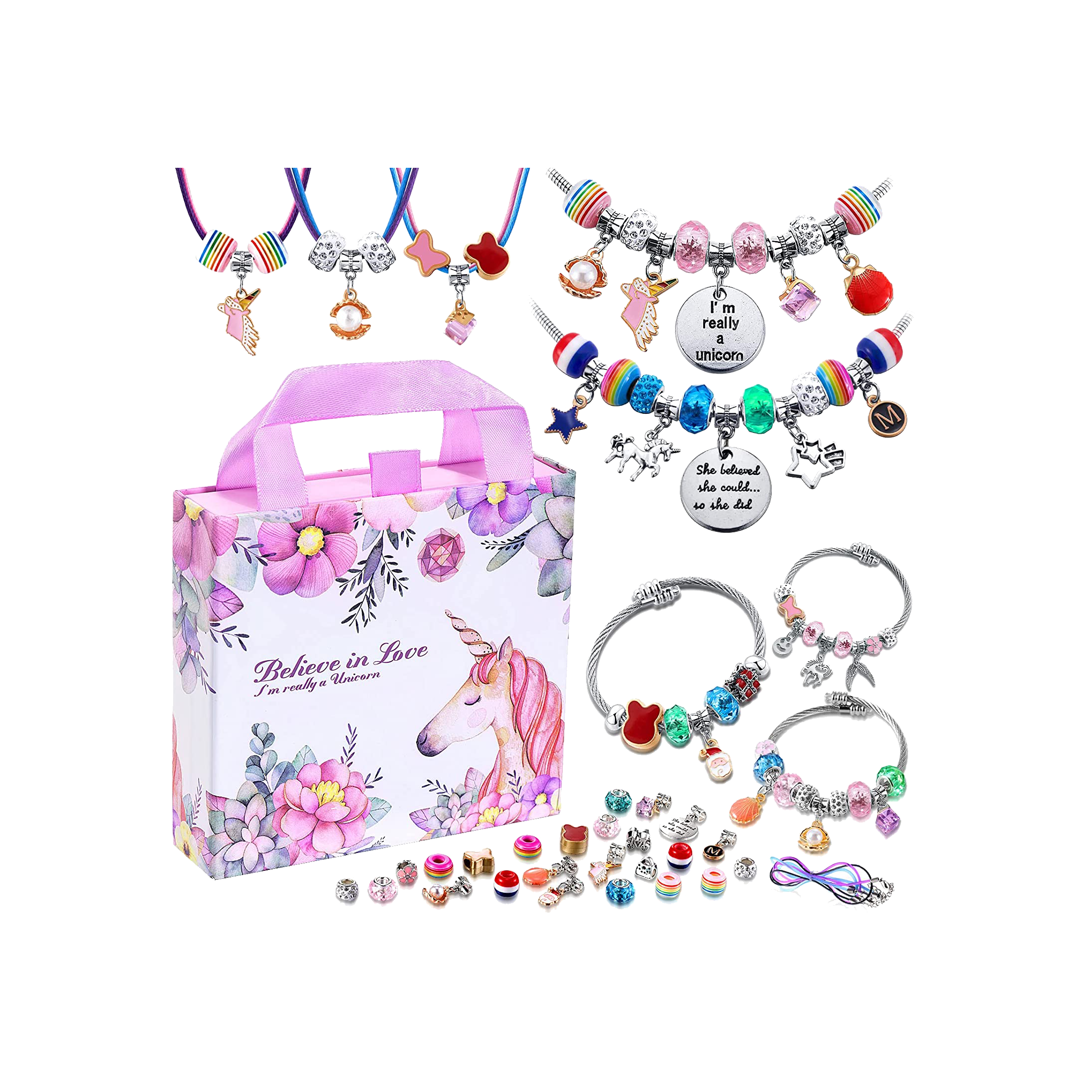 Unicorn Friendship Charm Bracelets Kit