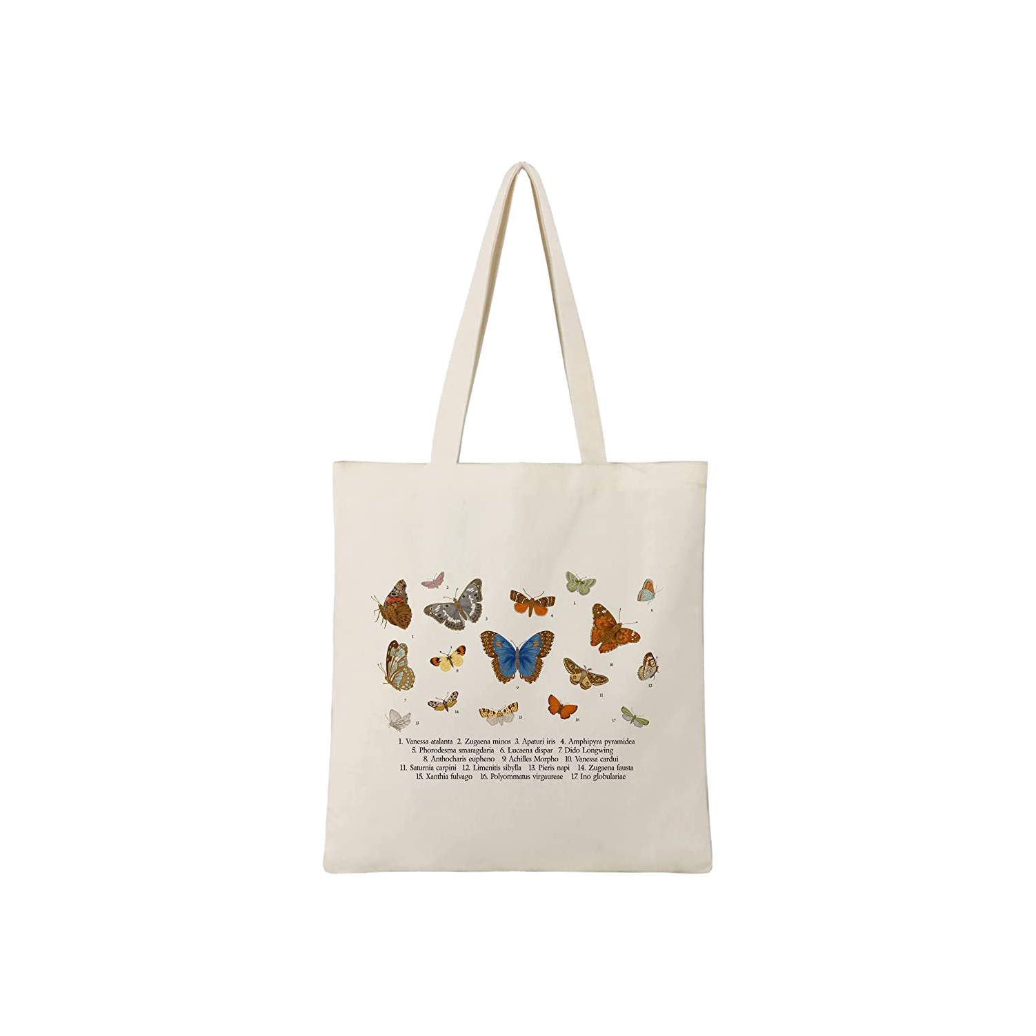Cute Washable Canvas Tote Bag with Inner Pockets: Gift Idea For
