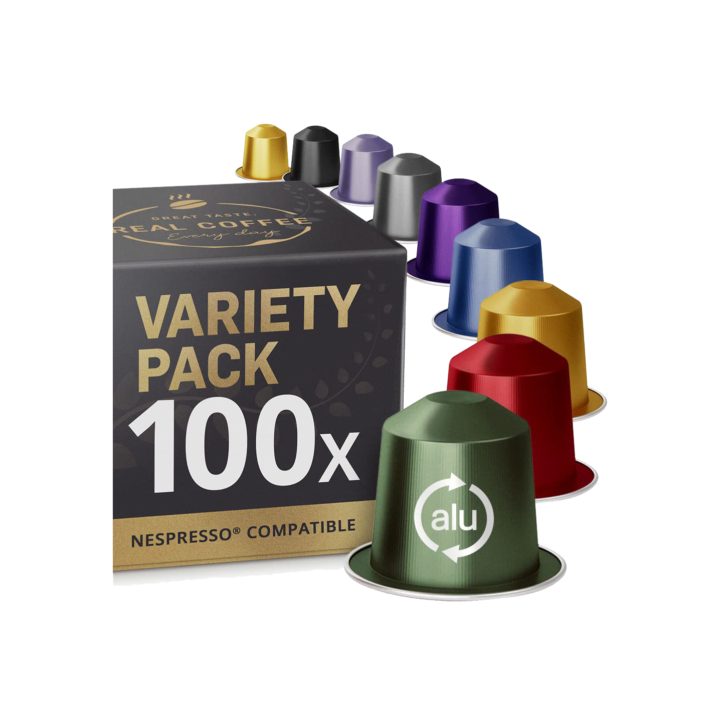 Nespresso Compatible Pods Mixed Variety 100 Pack Gift Idea For