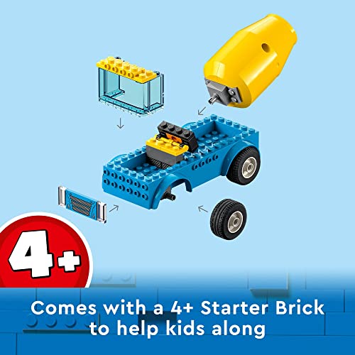 LEGO City Vehicles Cement Mixer Truck (85 Pieces), Ages 4+