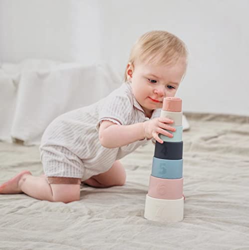 Baby Silicone Stacking Cups Toy