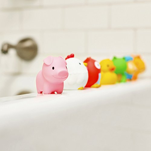 Farm Animal Squirts Baby Bath Toy (8 Pack)