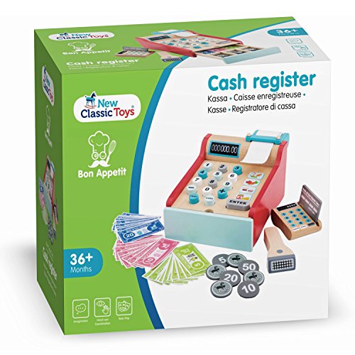 Pretend Play Wooden Cash Register Toy