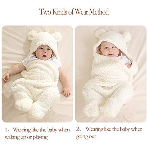 Baby Swaddle Cotton Plush Sleeping Blanket, Ages 0-6m