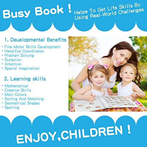 Montessori Activity Busy Book (12 Pages)