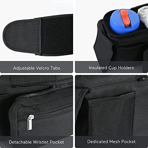 Stroller Universal Organizer with Insulated Cup Holder