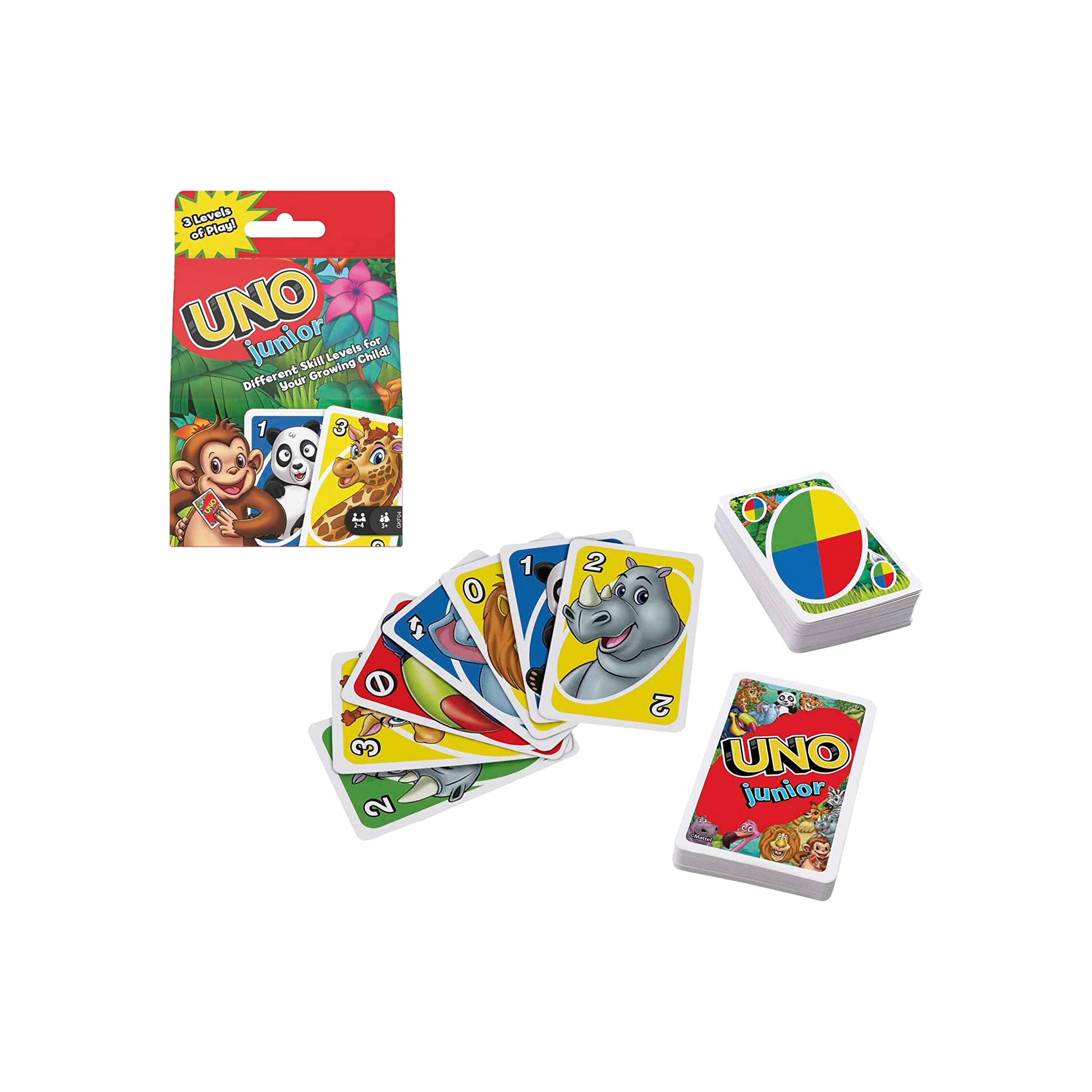UNO Junior Card Game, Ages 3+